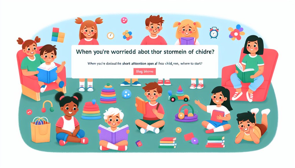 아이 집중력이 짧아서 걱정될 때, 어디서부터 시작하면 좋을까