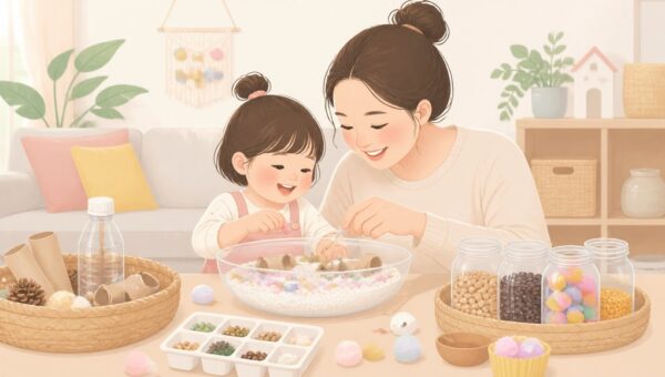 감각놀이 재료, 집에 있는 것만으로 어떻게 만들까