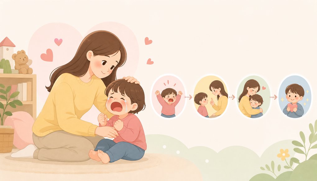 아이가 떼쓸 때 어떻게 해야 할까 — 훈육 대처 순서 정리