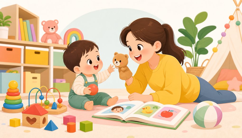 18개월 아기 말이 느린 것 같을 때, 집에서 해볼 수 있는 언어발달 놀이