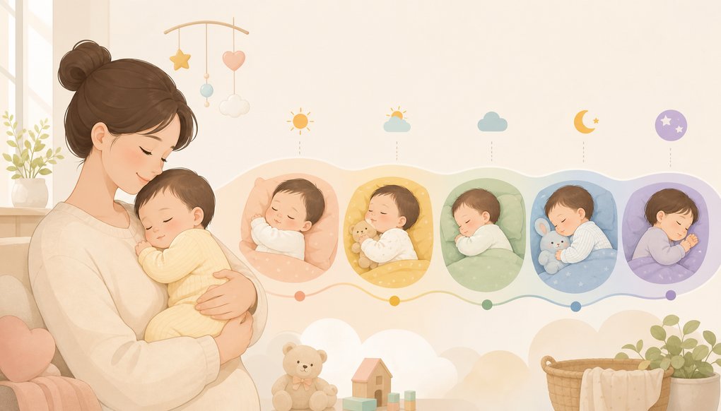 아기 낮잠 횟수, 언제부터 줄여야 할까 – 월령별 수면 패턴 변화 흐름