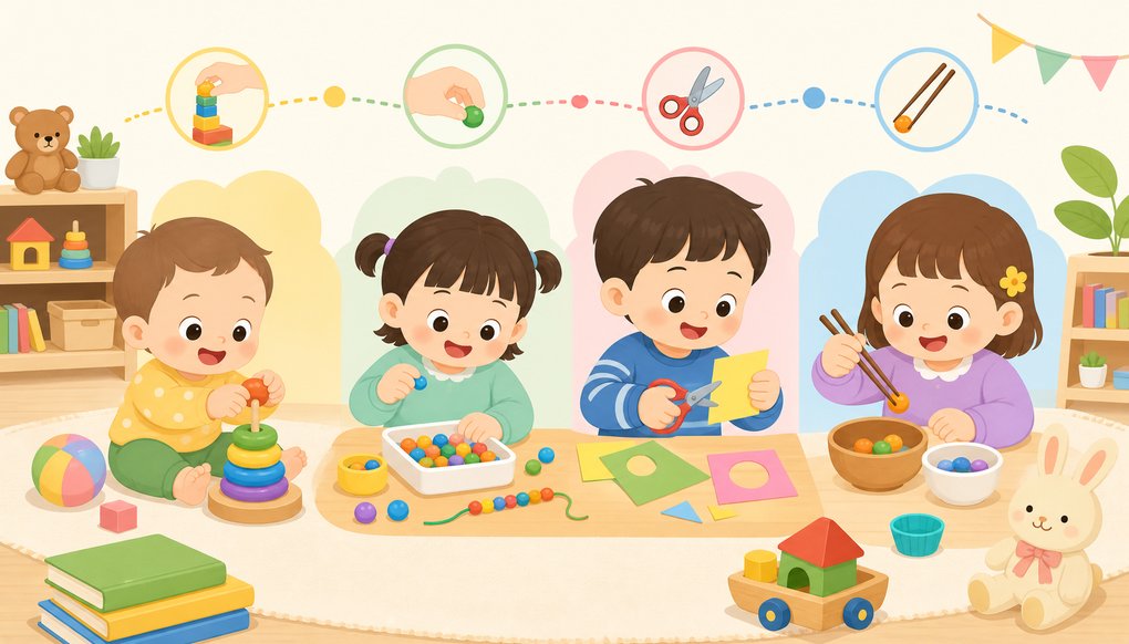 가위질, 젓가락 연습은 언제부터? 유아 소근육 발달 놀이 단계별 정리