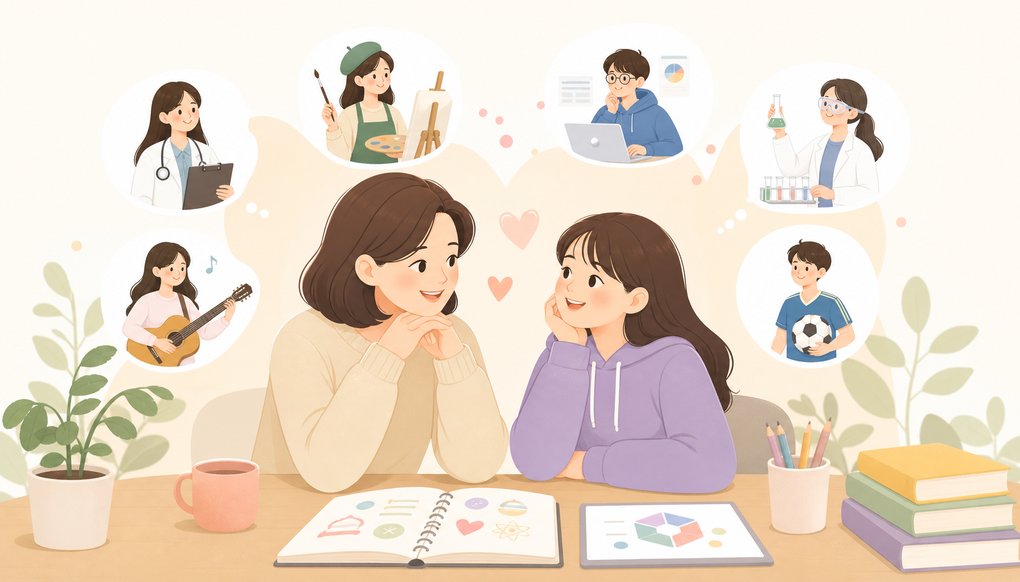 청소년 진로탐색, 부모가 어떻게 대화하면 좋을까 – 검사 활용법까지