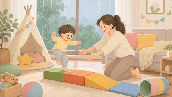 비 오는 날, 집 안에서 할 수 있는 유아 대근육 발달 놀이 뭐가 있을까