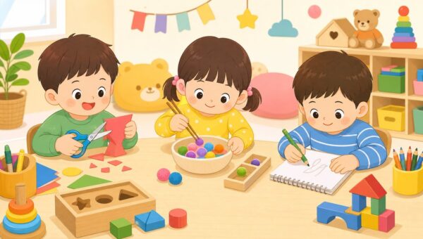 가위질, 젓가락, 연필 잡기… 소근육 발달 놀이는 언제부터 어떻게 시작할까