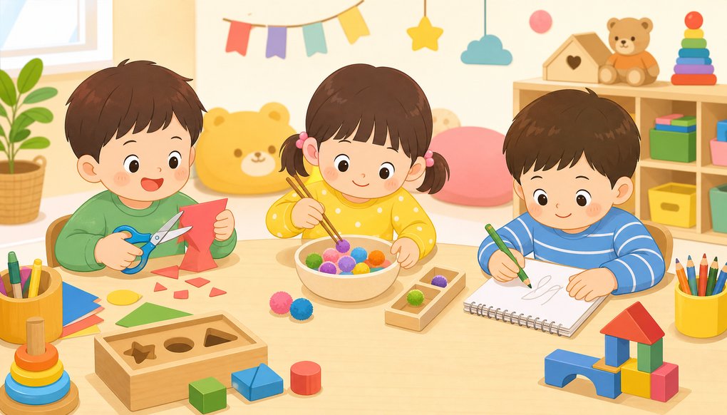 가위질, 젓가락, 연필 잡기… 소근육 발달 놀이는 언제부터 어떻게 시작할까