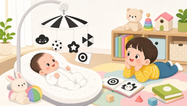 신생아 흑백 모빌, 언제부터 어떻게 보여줘야 할까