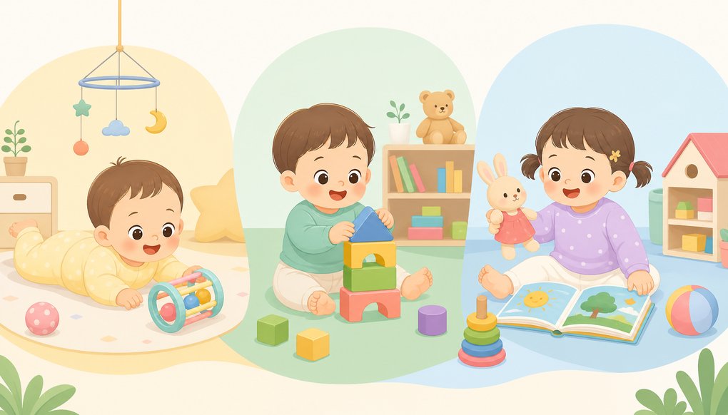 돌아기 발달 놀이, 월령별로 어떻게 달라질까